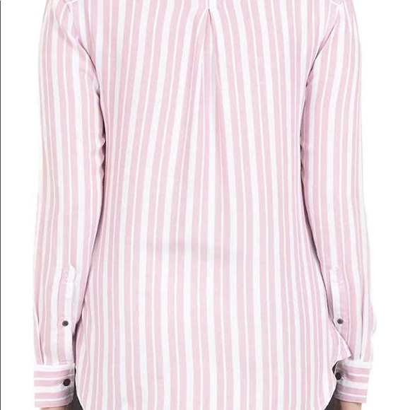 JACHS Girlfriend Womens Striped Button Down Shirt - Picture 4 of 7